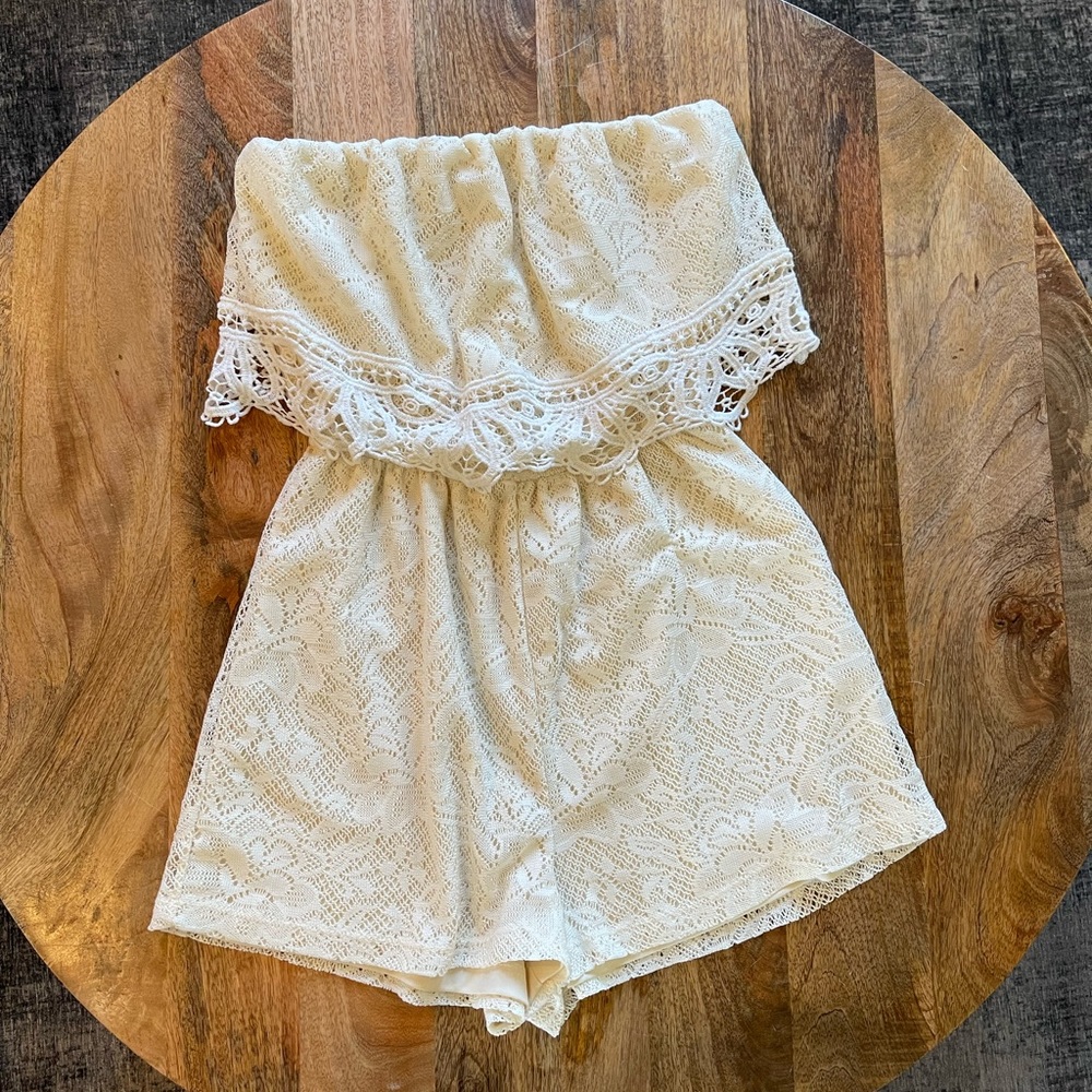 Lace Maurices Romper, Small